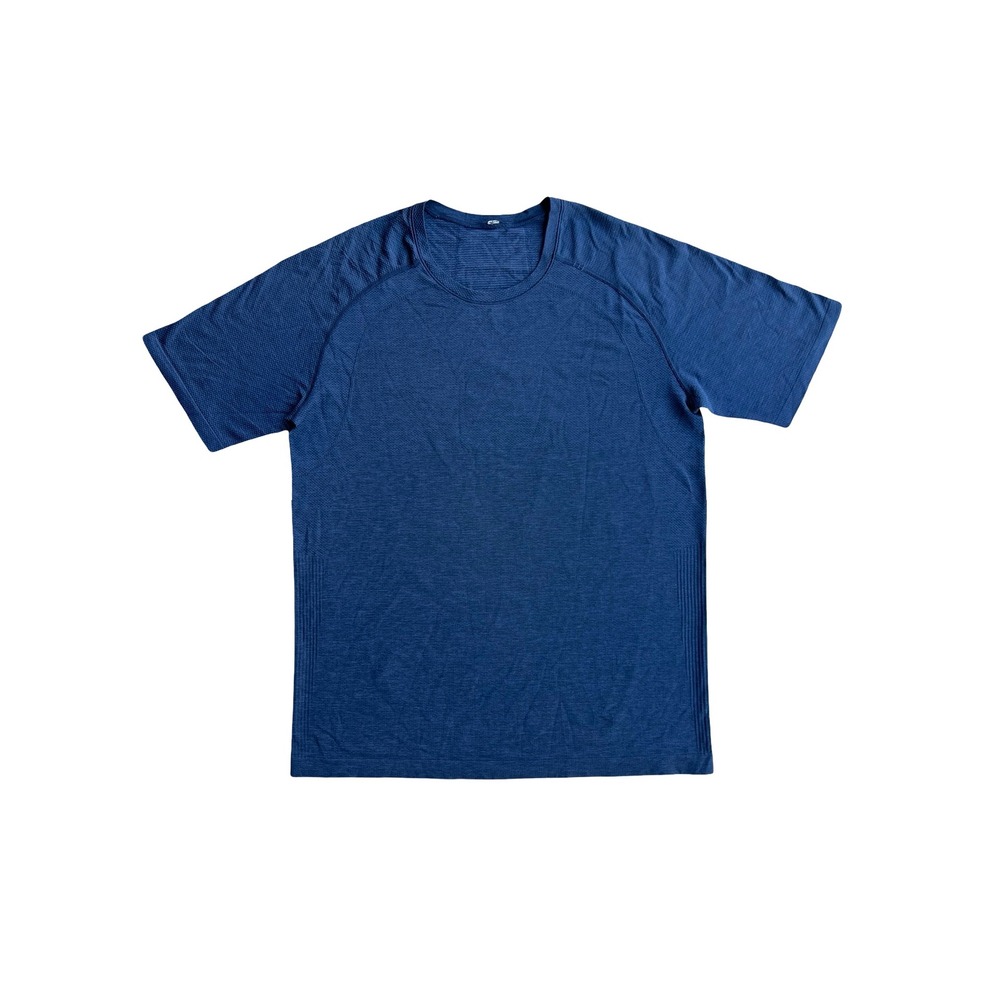Lululemon Metal Vent Tech Short Sleeve Shirt Mens Blue Heathered Training Top